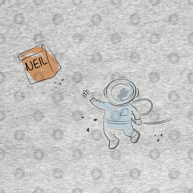 Neil Armstrong - Cute Astronaut Design by olivergraham